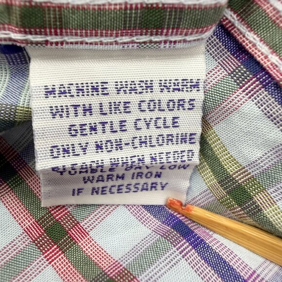 Alan Flusser Men's Luxury Button Down Shirt Old Money 100% Cotton Multicolor, L - Picture 6 of 11